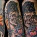 Tattoos - custom audrey hepburn half skull - 62263